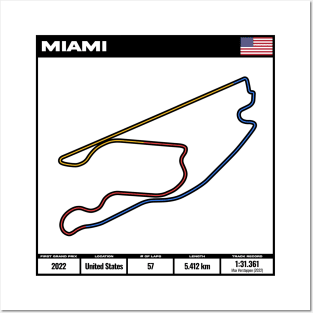 formula one circuit miami - formula one track - formula 1 track T-Shirt Hoodie T-Shirt Posters and Art